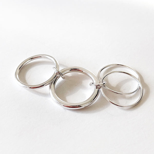 925 Sterling Silver Women Silver Electroplating Rings