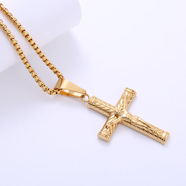 Retro Vintage Cross Stainless Steel Electroplating Pendants