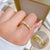 Korean Women Crown Brass Electroplating Rings