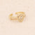 Women Fashion Eye Animal Insect Copper Diamond Inlay Rings