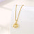 Women Minimalist Geometric Metal Shell Stainless Steel Electroplating Necklaces