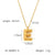 IG Style Letter Number Text Stainless Steel Electroplating Necklaces