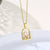 Women Minimalist Geometric Metal Flower Stainless Steel Electroplating Necklaces