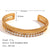 Fashion Circle Stainless Steel 18K Gold Plated Bangles