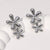 Cute Flower Stainless Steel Electroplating Stud Earrings