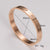 Expressive Circle Stainless Steel Electroplating Bangles