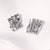 Luxurious Pleated Irregular Geometric Stainless Steel Electroplating Stud Earrings