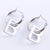 Fashion Letter Stainless Steel Electroplating Stud Earrings