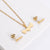 Women Korean Diamond Chain Rainbow Crown Stainless Steel Electroplating Pendants