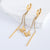 Butterfly Tassel Minimalist Butterfly Chinese Zodiac Animal Stainless Steel Electroplating Earrings