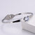 Women Minimalist Metal Diamond Crown Stainless Steel Bangles