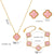 Moderate Luxury Quadrilateral Geometric Heart Titanium Steel 18K Gold Plated Necklaces