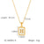 IG Style Letter Number Text Stainless Steel Electroplating Necklaces