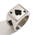 Fashion Circle Geometric Stainless Steel Distressing Rings