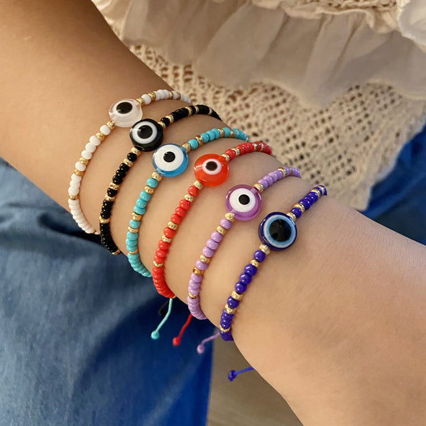 Women Expressive Eye Bead Handmade Bracelets