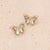 Fashion Butterfly Copper Stud Earrings