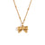 Minimalist Bowknot Stainless Steel 18K Gold Plated Jewelry Sets