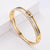 Women Minimalist Metal Diamond Metal Electroplating Bangles