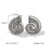 IG Style Conch Geometric Stainless Steel Electroplating Earrings