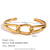 Minimalist Circle Stainless Steel 18K Gold Plated Bangles