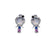 Cartoon Cartoon Zircon Zircon Inlay Earrings