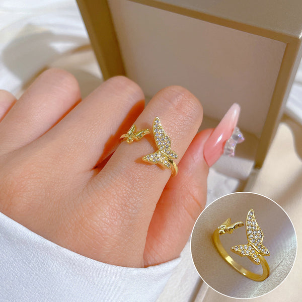 Korean Women Crown Brass Electroplating Rings