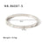 IG Style Irregular Stainless Steel Electroplating Bangles