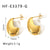 IG Style Droplet Droplet Geometric Stainless Steel Electroplating Earrings