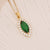 Fashion Heart Droplet Copper Zircon Inlay Pendants