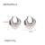 IG Style Circle Geometric Stainless Steel 18K Gold Plated Earrings