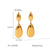 IG Style Droplet Geometric Stainless Steel Electroplating Earrings