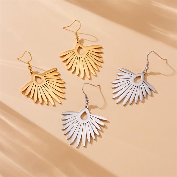 Fashion Tree Stainless Steel Electroplating Earrings