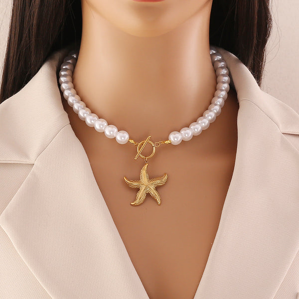 Fashion Starfish Stainless Steel Handmade Necklaces