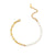 Fashion Pearl Geometric Stainless Steel 18K Gold Plated Necklaces