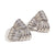 Fashion Triangle Geometric Stainless Steel 18K Gold Plated Stud Earrings