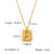 IG Style Letter Number Text Stainless Steel Electroplating Necklaces