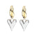 Versatile Heart Heart Zircon Drop Earrings