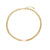 Minimalist Stripe Circle Geometric Stainless Steel 18K Gold Plated Necklaces