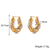 Fashion Circle Geometric Stainless Steel 18K Gold Plated Earrings