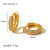 IG Style Irregular Tennis / Diamond Line Crown Bowknot Crown Geometric U-Shape Stainless Steel Electroplating Earrings