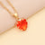 Women Minimalist Heart Alloy Electroplating Necklaces