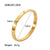 Women IG Style Circle Geometric Stainless Steel 18K Gold Plated Bracelets