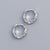 925 Sterling Silver Women Geometric Chain Silver Electroplating Stud Earrings