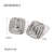 IG Style Quadrilateral Geometric Stainless Steel Electroplating Stud Earrings