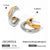 IG Style Moon Stainless Steel Electroplating Earrings