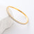 Women Minimalist Round Stainless Steel Diamond Inlay Bracelets