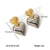 IG Style Heart Geometric Stainless Steel Electroplating Earrings