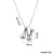 Letter Text Number Titanium Steel 18K Gold Plated Necklaces