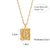 Fashion Ellipse Quadrilateral Round Geometric Stainless Steel 18K Gold Plated Necklaces