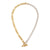 Fashion Quadrilateral Circle Geometric Stainless Steel 18K Gold Plated Necklaces